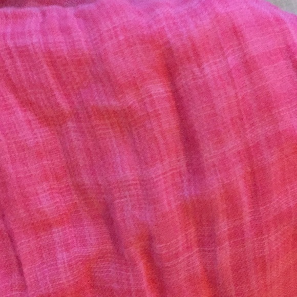 Pink cotton scarf - Picture 3 of 3